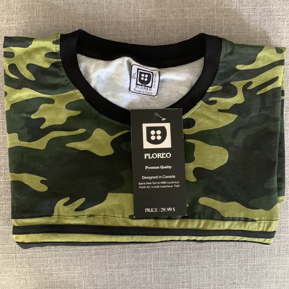✨NWT PLOREO premium quality camo T-shirt - size 2XL - Picture 3 of 7